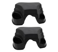 UKCOCO 2pcs Plastic Reptile Hiding Caves with Feeding Bowls for Tortoise Pets, Sturdy and Not Easy to Deform, Unique Shapes Suitable for Reptile Box and Photography Prop