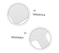 UKCOCO 2pcs Portable Double Sided Dry Erase Paddles for Classroom Use Reusable Acrylic Handheld Whiteboards for Interactive Learning and Quick Student Responses