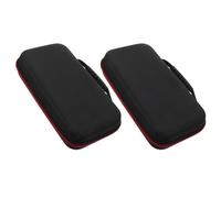 UKCOCO 2pcs Portable Microphone Carrying Case for Travel, Shockproof Eva Handheld Mic Storage Bag with Zipper, Wireless Microphone Organizer for Musicians and Performers