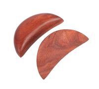 UKCOCO 2pcs Portable Taoist Divination Cups Crescent Moon Shaped Retro Style Hand Carved Spiritual Ritual Supplies for Temple Decoration and Daily Divination Use