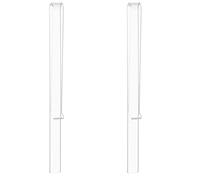UKCOCO 2pcs Practical Acrylic Music Clips Sheet Music Holders round Design Portable Book Clips for Instrument Accessories