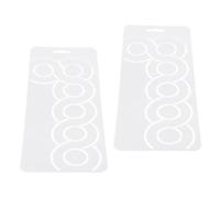 UKCOCO 2pcs Quilting Stencils Quilt Stencil Templates Plastic 9 Inch Visibility Versatile Use Patchwork Crafting