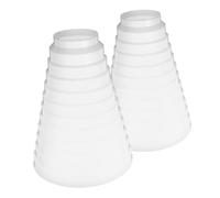 UKCOCO 2pcs Range Hood Ducting Hose Exhaust Range Hood Insert Exhaust Fan Extension Kitchen Replacement Universal Heat Mounting Duct Reducer Transition Grease White