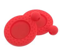 UKCOCO 2pcs Red Golf Ball Marker with Hat Clip Golf Position Marking Disc for Putting Green Portable On-course Accessory Caps Gloves Bags in Sports Outdoors