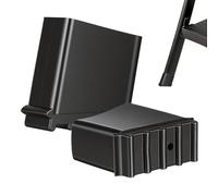 UKCOCO 2Pcs Replacement Ladder Feet, Universal Non-Slip Rubber Safety Shoes for Single Sided Extension Step Ladders, Heavy Duty Anti-Skid Protective Caps, Black