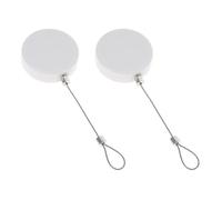 UKCOCO 2pcs Retractable Anti-Theft Safety Cable Lock with 90cm Steel Wire Tether for Retail Display, Adjustable Security Cable for Electronics, Glasses, and Accessories