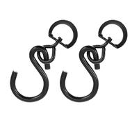 UKCOCO 2pcs Rotating Pot Holder Hooks for Hanging Flower Pots and Plant Baskets, Iron Swivel Hooks with Multi-Angle Positioning and Antislip Grooves, for Gardens and Home Garden Use