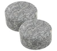 UKCOCO 2pcs Round Fermentation Stone Weight for Sauerkraut and Kimchi, 3.15in Diameter, 1.18in Thick Vegetable Press Plate for Home Fermentation and Traditional Food Preparation, Evenly