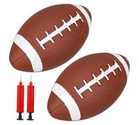 UKCOCO 2Pcs Rugby Ball Soft Training Balls for Safe Lightweight for School Stadium Home Use