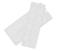UKCOCO 2pcs Sewing Templates Quilting Aids Plastic Embroidery Templates for DIY Quilting