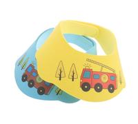 UKCOCO 2pcs Shower Cap Adjustable Hair Washing Visor for Boy Girl Soft Extended Brim Bath Hat Protects Eyes Ears Nose Lightweight Travel Friendly Bath Accessory
