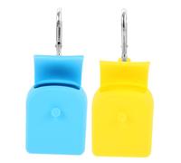 UKCOCO 2Pcs Silicone Coin Purses Key Storage Bags with Hanging Hook Versatile Coin Holders for Earphones Keys Items Durable Easy to Clean Lightweight Design