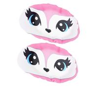 UKCOCO 2pcs Ski Goggle Protective Covers, Fabric Lens Sleeve for Ski and Snowboard Goggles, Dust-proof and Universal Compatibility, Suitable for Travel and Skiing, Unisex Fox Pattern