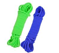UKCOCO 2pcs Skipping Rope Elastic Band Jump Ropes for Outdoor Green Blue for School Sports Exercise Activities Safe Durable Rubber Design