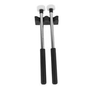 UKCOCO 2Pcs Slip Metal Handle Drum Mallets with Felt Heads for Tongue Drum and Xylophone Secure Grip Percussion Instrument Accessories for Adults