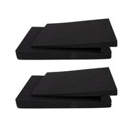 UKCOCO 2pcs Sponge Cushion Soundproof Pads for Subwoofer and Speaker Box Vibration Absorption and Noise Reduction Black Acoustic Material for Studio Environment