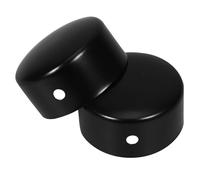 UKCOCO 2pcs Stainless Steel Round Handrail End Caps Secure Fittings for Staircases Office Buildings and Malls Minimalist Design for Seamless Integration with Handrails