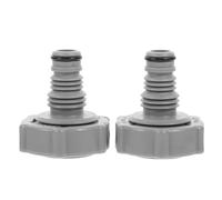 UKCOCO 2pcs Swimming Pool Vacuum Hose Adapter, Grey 32mm Pipe Connector, Pool Hose Joint, Compatible for Bestway P6h1419