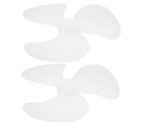 UKCOCO 2Pcs Transparent White Replacement Fan Leaves for Electric Standing Fans Portable and Silent Operation