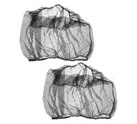 UKCOCO 2pcs Universal Nylon Birdcage Cover Mesh Net - Dustproof, Elastic Soft Protective Veil for Medium Birdcages (perimeter 90-140cm, Height 25cm) - Suitable for Parakeets, Canaries,