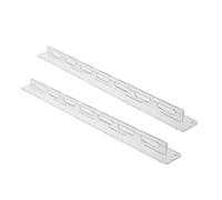 UKCOCO 2pcs Wall Mounted Acrylic Eyewear Holder with Rounded Floating Shelves and Widened Hooks, Modern Decorative Glasses Organizer for Bathroom or Shared Offices, Space-saving