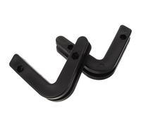 UKCOCO 2pcs Wall Mounted Barbell Holder Hook Black Pp Sturdy Rack Accessory | Commercial Use, Squat Bar Support, Versatile Gym Storage, Not Easy to Break