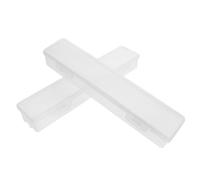 UKCOCO 2pcs Waterproof Toothbrush Storage Box with Lid, Compact Plastic Toothpaste Case Organizer for Travel and Home, Sl ontemporary Design for Convenient Oral Care Storage