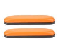 UKCOCO 2pcs Wheelchair Arm Pads Replacement Cushions Orange Foam Armrest Covers with 10cm Hole Spacing for Drive Wheelchair Accessories and Mobility Aid Parts