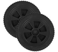 UKCOCO 2pcs Wheels for Bbq Grill Heavy Duty 6 Inch Swivel Caster Wheels Black Hdpe Material Easy Installation Versatile Use Replacement for Barbecue Stove Small Cart in Backyard Cooking