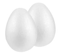 UKCOCO 2Pcs White Easter Eggs for DIY Crafts for Festival Projects and Practical Decoration for