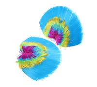 UKCOCO 2pcs Wig Headdress for Women Clown Carnival Party Accessory Fun Chicken Comb for Halloween Cosplay Adult Costume
