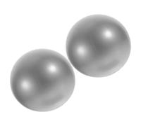UKCOCO 2pcs Yoga Ball Pilates Ball 25cm Silver Pvc for Balance Training Conditioning Exercises Posture Improvement