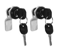 UKCOCO 2pcs Zinc Alloy Round Cylinder Cam Lock with Keys for Mailbox and Cupboard, Precision Cylinder Design for Privacy Protection, for Office and Home Improvement Projects