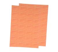 UKCOCO 2sheets Miniature Self-adhesive Floor Tiles for Dollhouse Dollhouse Decoration Kitchen Bathroom Living Room Bedroom Floor Stickers Miniature Room Flooring Designs