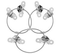 UKCOCO 3 Sets Stainless Steel Furniture Straps for Falling Furniture Prevention and Proofing, Includes Self-Tapping Screws and Expansion Plugs, for Cabinets and Dressers