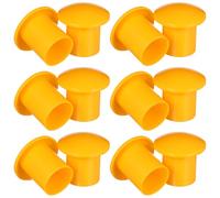 UKCOCO 30 PCS Round Rubber End Caps: 16-25mm Flanged Rebar Safety Cap Mushroom Rebar Caps Rebar Safety Caps Rebar Caps Covers for Diameter 16-25mm Rebar