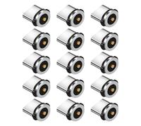 UKCOCO 30-Piece Magnetic USB-C Charging Cable Kit - 360° Rotating Plug, 3A Fast Charge & Data, Dust-Proof Tips for Phones, Laptops, Tablets