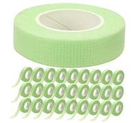 UKCOCO 30 Rolls Green Eyelash Extension Tape Wide Self Adhesive Breathable Non Woven Fabric Lash Tape for Eye Makeup Gentle Skin Easy Tear Meters Each for Professional Use