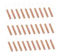UKCOCO 30 Sets Copper Plant Labels with Iron and Copper Wire, Practical Round Garden Flower Tags for Home and Garden Use, Easy to Classify Selections and Sturdy Plant Markers