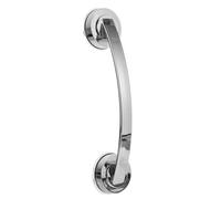 UKCOCO 30CM Suction Grab Rails Chrome - No-Drill Bathroom Safety Handle Holds 110 kg for Shower, Bath & Wet Room, Portable Mobility Aid for Elderly, Disabled