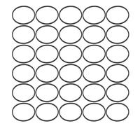 UKCOCO 30pcs 44mm Rubber Drive Belts for Cassette and Dvd Player Replacement, Flat Traction Belt Assortment for CD Recorder Tape Deck Repair and Home Audio Maintenance