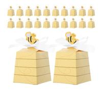 UKCOCO 30pcs Beehive-themed Favor Boxes Paper Beehive Boxes Sturdy Paper Material Protects Candy during Transportation Charming Honeybee Design for Celebration and Corporate Events