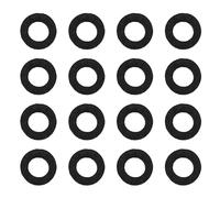 UKCOCO 30pcs Black Cotton Trumpet Valve Felt Pads for Tenor and Long Trumpet, Easy Installation Cushion Replacement Optimizing Valve Response, for Performances and Repairs