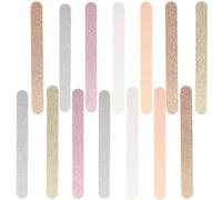 UKCOCO 30pcs Double-Sided Glitter Eva Nail File Strips, Portable Pedicure and Manicure Sponge Files, Multi-Color Set for Nail Trimming and Buffing Care