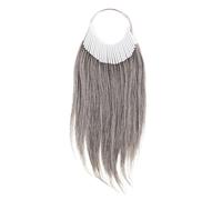 UKCOCO 30pcs Hair Dyeing Practice Hair Tie Samples for Salon Training and Kit Includes Rings