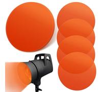 UKCOCO 30pcs Orange LED Cover Stickers Gel Light Filters with Pet Material for Even Illumination and Easy Installation, Colored Light Diffusers for Living Rooms and Studio Lighting
