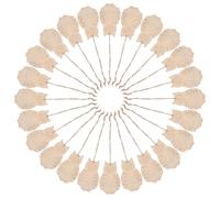 UKCOCO 30pcs Owl Decorations Unfinished Wood Pieces Blank Wood Slices Creative Beige Hanging Ornaments No Burrs Beginners Office Suspension Painting Crafts