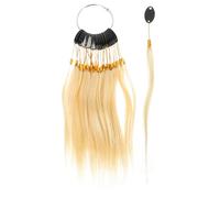 UKCOCO 30pcs Real Human Hair Color Samples Hair Dye Testing Charts for Salon Professionals