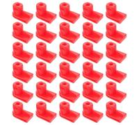 UKCOCO 30pcs Red Plastic Car Bumper Nuts and Clips Kit for Automotive Applications Easy Installation and Versatile Use, Suitable for Front Bumper Bracket Replacement and Quick Release
