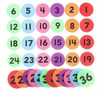 UKCOCO 36Pcs Educational Carpet Dot Markers for Classroom Seating and Games Non Toxic Carpet Spots for Preschool Teaching Activity Training Color Tracking Learning Tools